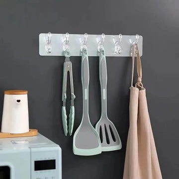 Transparent 6 in 1 hook (Pack of 3)