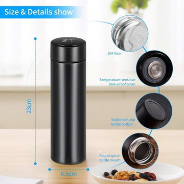 LED temperature Water bottle Hot & Cold ..