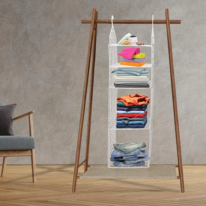 5 Layer Folding Clothes Storage Rack