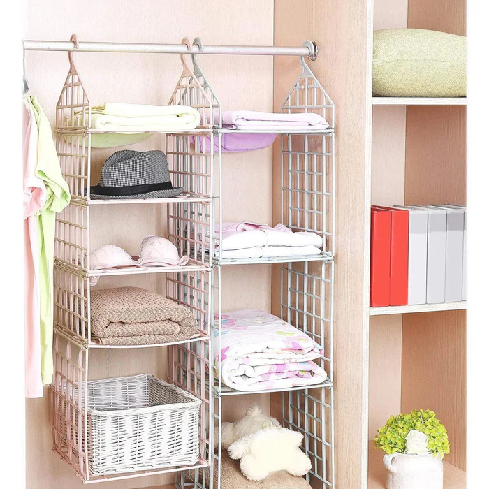 5 Layer Folding Clothes Storage Rack