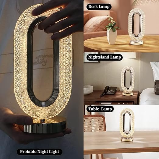 Royal Crystal Lamp  ( Chargeable )