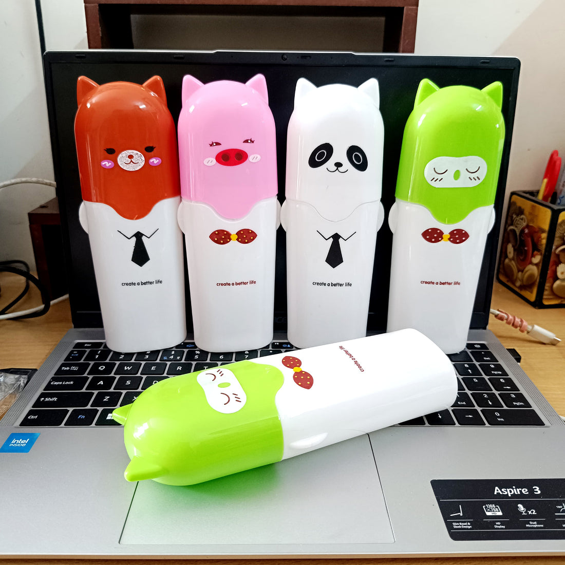Jungle Toothbrush containers (Pack Of 4 Pcs)